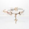 Exquisite cross accessories gradient snakeskin choker (without leash)