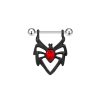 Dark spider pierced nipple ring jewelry