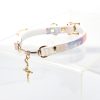 Exquisite cross accessories gradient snakeskin choker (without leash)