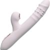 Vibrator Dildo for Women ，Thrusting Vibrator Female Dildo Adult Sex Toys Female Rabbit Vibrator, G Spot 10 × 10 Retractable Female Sex Toy Clitoral Stimulation, Waterproof & Rechargeable