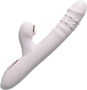 Vibrator Dildo for Women ，Thrusting Vibrator Female Dildo Adult Sex Toys Female Rabbit Vibrator, G Spot 10 × 10 Retractable Female Sex Toy Clitoral Stimulation, Waterproof & Rechargeable