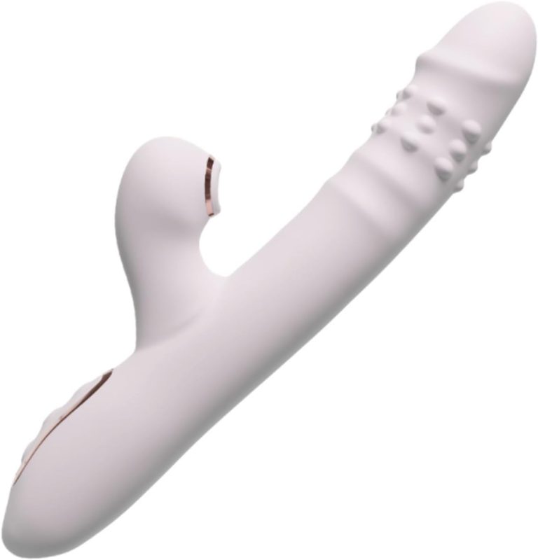 Vibrator Dildo for Women ，Thrusting Vibrator Female Dildo Adult Sex Toys Female Rabbit Vibrator, G Spot 10 × 10 Retractable Female Sex Toy Clitoral Stimulation, Waterproof & Rechargeable