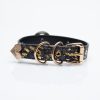 Punk bullet accessories black snakeskin choker (without leash)