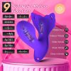 Girls' multi-touch tongue sucking telescopic vibration silicone masturbator