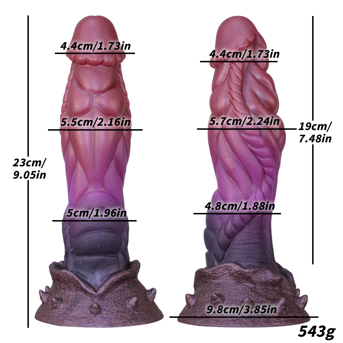 Fantasy colorful fantasy dragon suction cup adult silicone masturbation toy