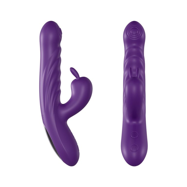 Charge Rabbit rechargeable double G-spot vibration telescopic massager female masturbation vibrator - Image 11