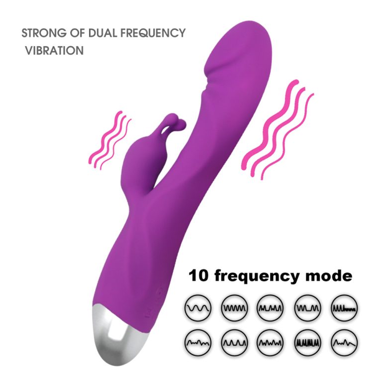 Rechargeable double G-spot vibrator for female masturbation massage AV vibrator - Image 11