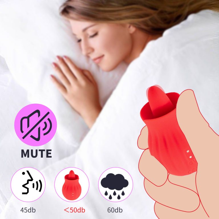 Tongue licking vibration massage masturbator, rose tongue retractable anal plug vibrator - Image 9