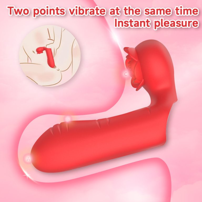 Rose double vibration finger set couples share fun double vibration masturbation toys - Image 11