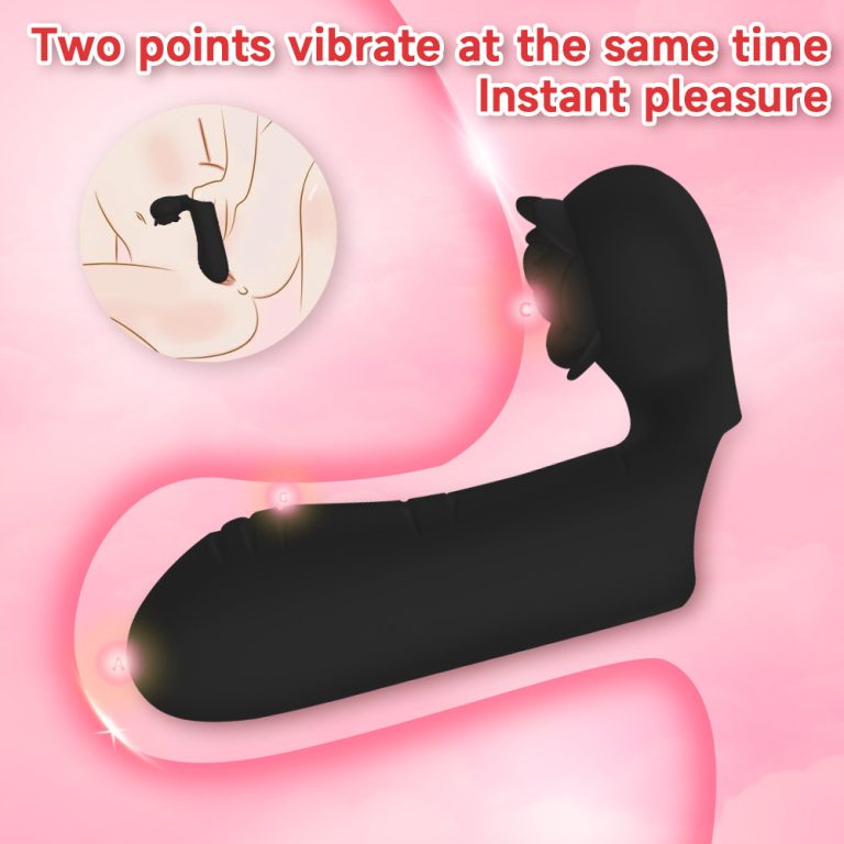 Rose double vibration finger set couples share fun double vibration masturbation toys - Image 12
