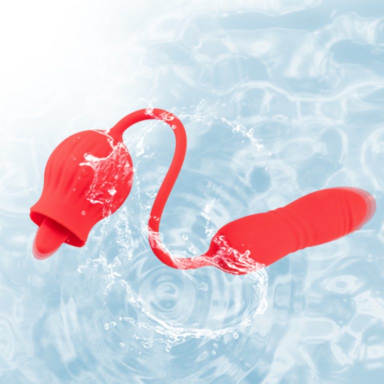 Tongue licking vibration massage masturbator, rose tongue retractable anal plug vibrator - Image 11