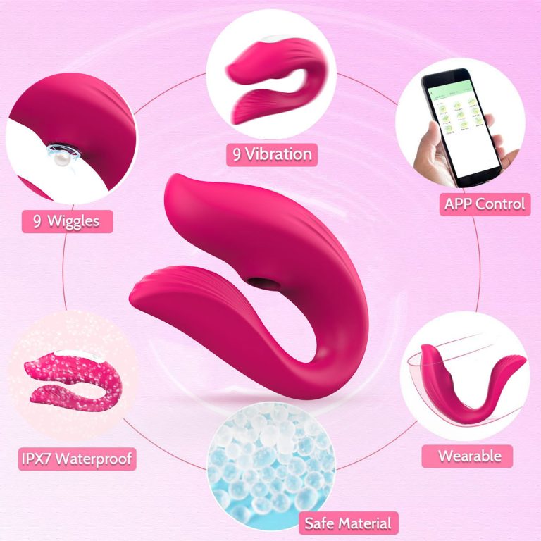 Swan wireless APP remote control sucking vibration U-shaped masturbator sex vibrating egg - Image 12