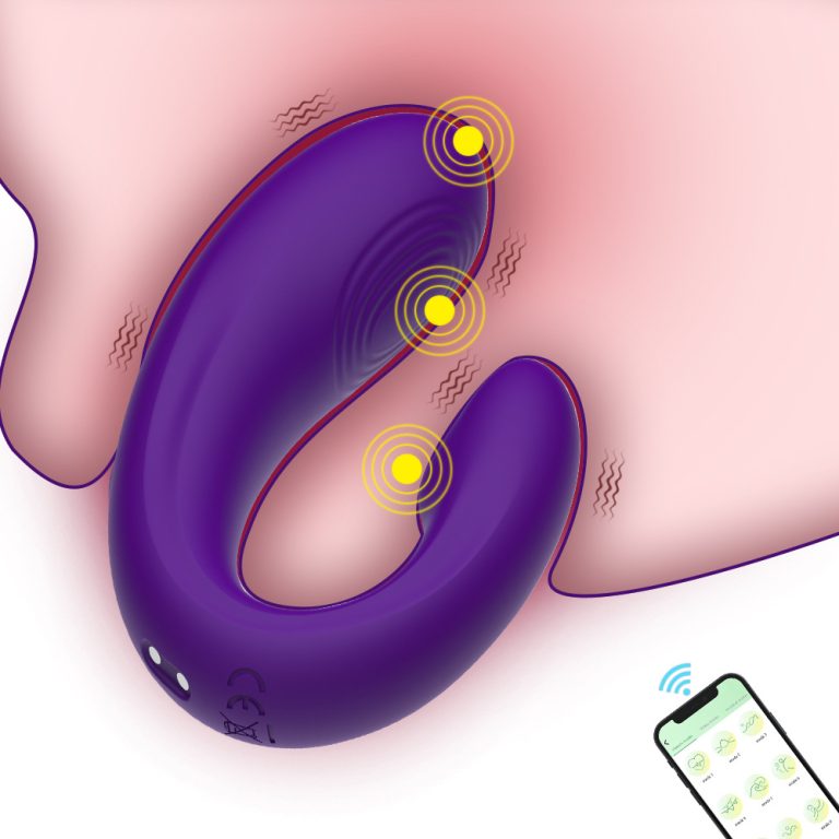 Helen wireless APP remote control U-shaped double shock fun jumping egg female vibration masturbator - Image 14