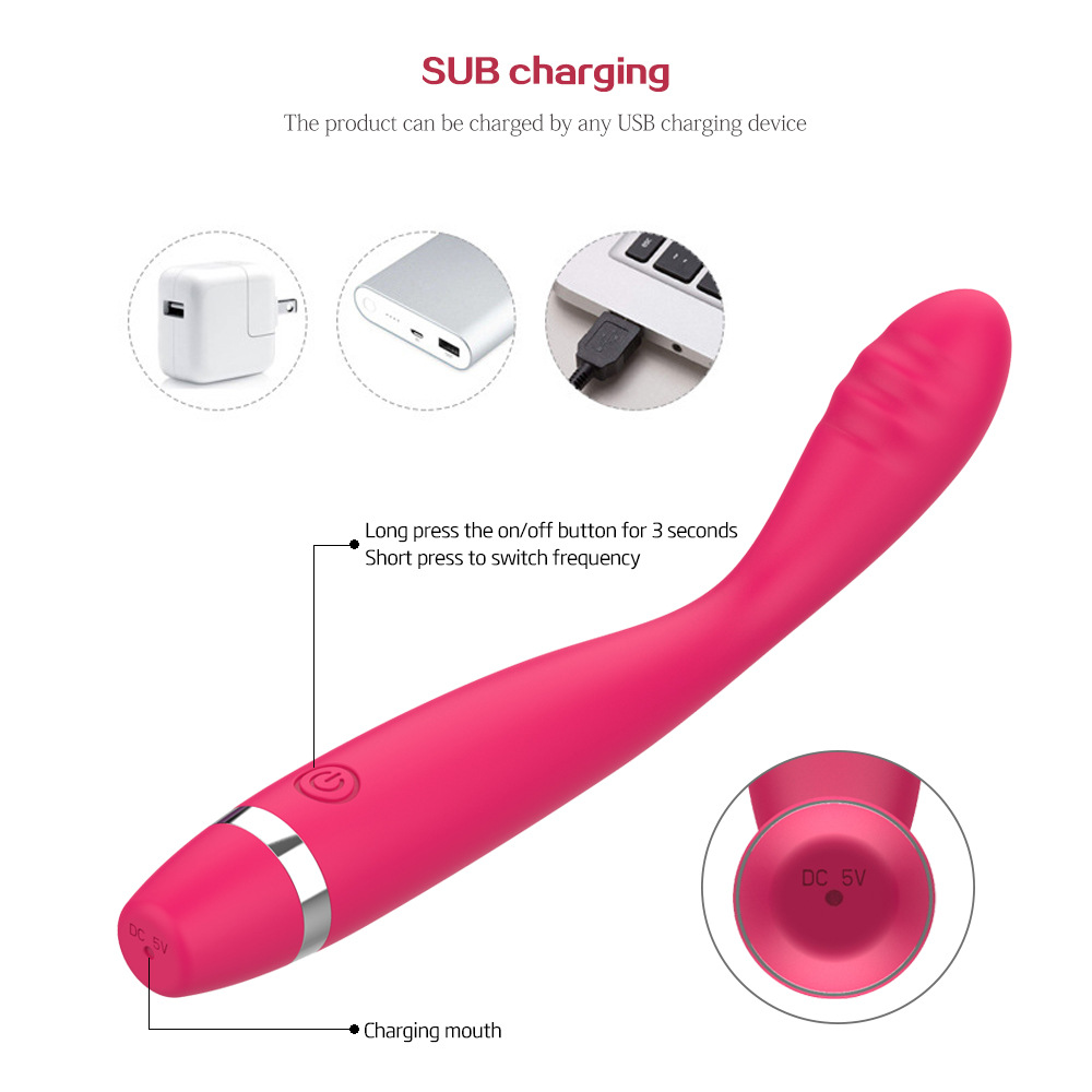 Charging G-spot vibration massage AV stick female masturbation massage vibrator - Image 17