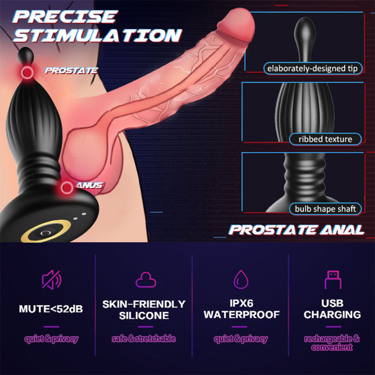 New Thanos APP remote control female vibrator masturbator male prostate massager anal plug - Image 5
