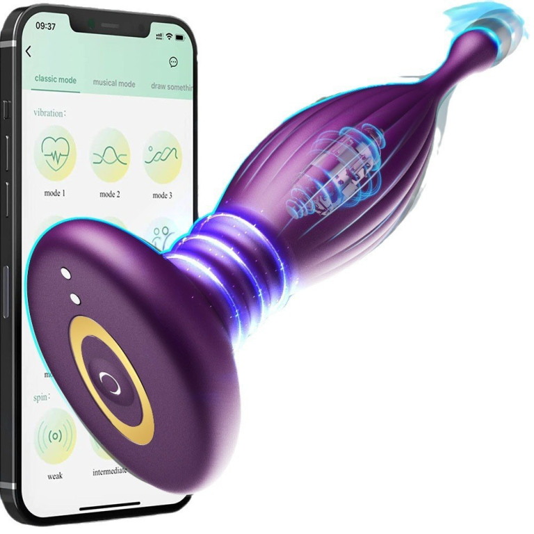 New Thanos APP remote control female vibrator masturbator male prostate massager anal plug - Image 3