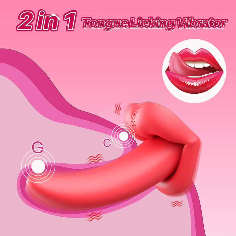 New product tongue licking vibrator female masturbation massager soft imitation tongue adult sex toys - Image 4