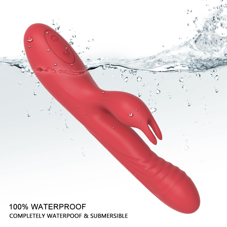 Popular adult sex toys, rabbit stick, double shock, heating, G-spot, female silent vibrator - Image 4