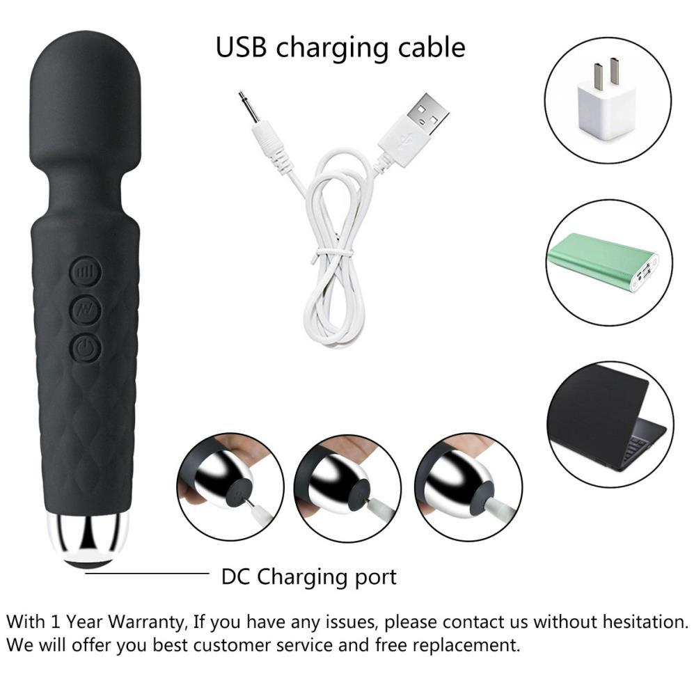 Sex toys knight vibration female masturbation AV massage stick - Image 3