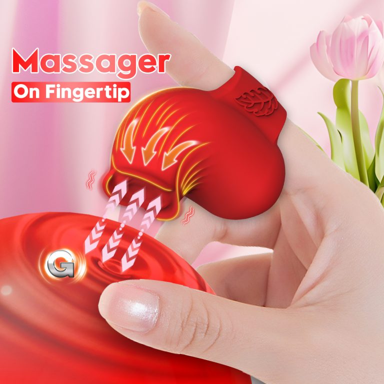 Sex toys new product rose finger wear vibration clapping clitoris vibrator teasing adult products - Image 4