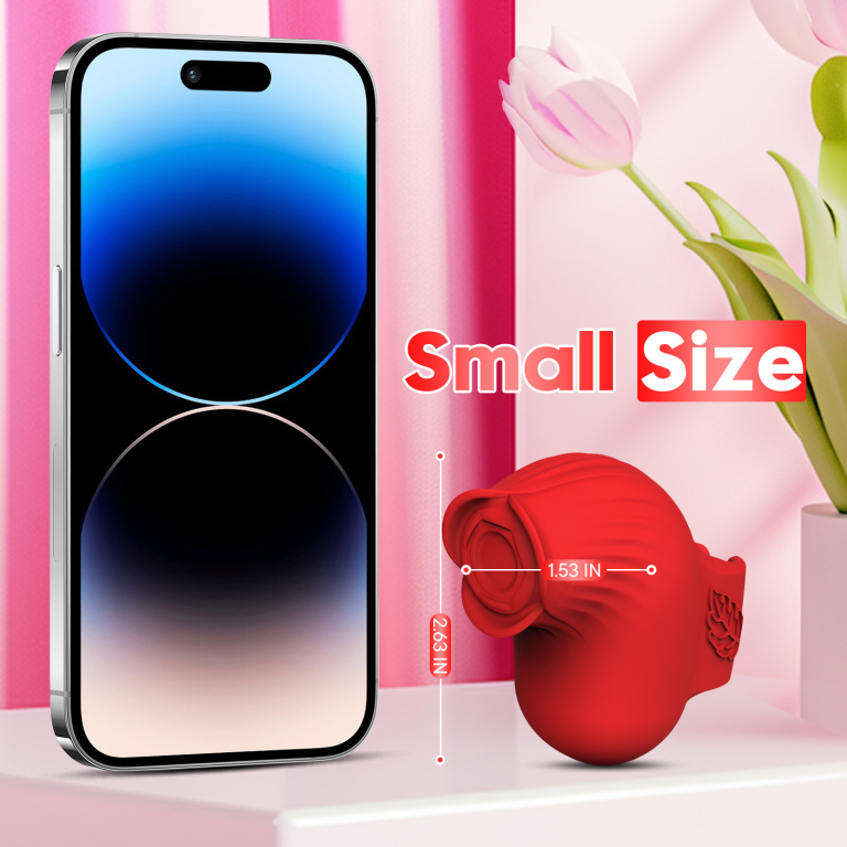 Sex toys new product rose finger wear vibration clapping clitoris vibrator teasing adult products - Image 9