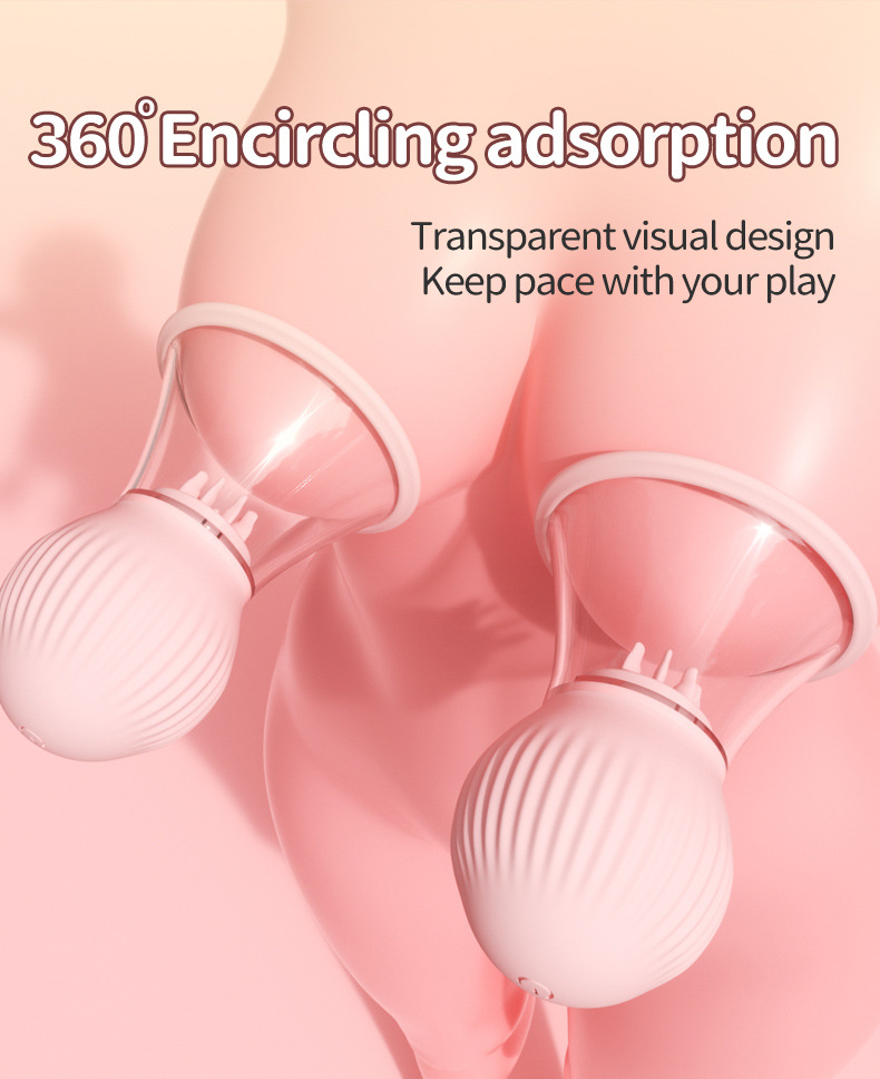 Breast massager 360 surround vacuum adsorption massage APP remote control silent waterproof masturbator