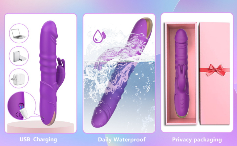 Vibration telescopic female stimulation orgasm simulation fun masturbator - Image 11