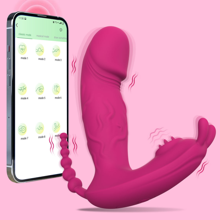 APP simulation invisible wearable penis female flirting anal stimulation masturbator - Image 10