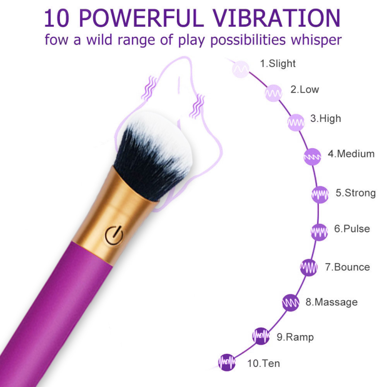 New makeup brush vibrator female masturbator vibrating masturbator sex products