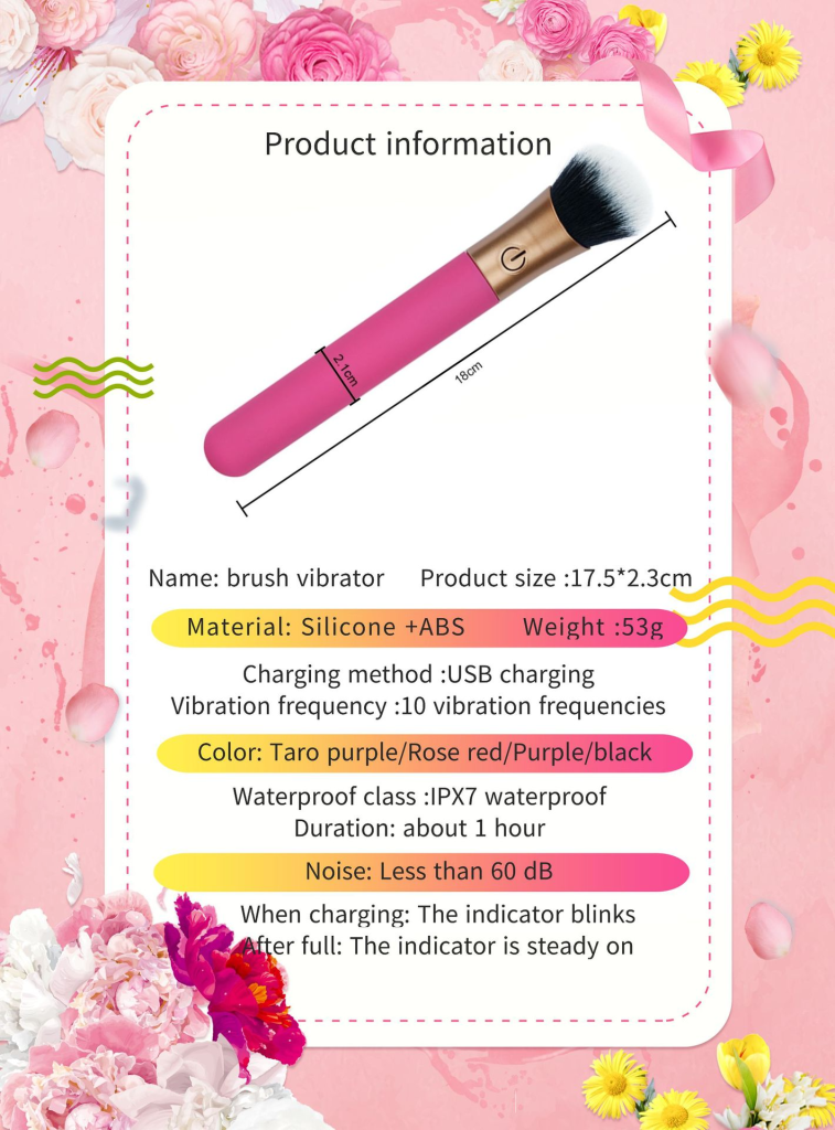 New makeup brush vibrator female masturbator vibrating masturbator sex products - Image 13