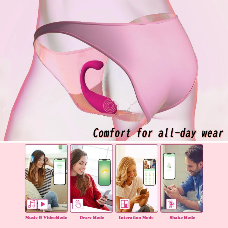 New product double shock vibrator app remote silent remote control vibration female flirting toy masturbator - Image 6