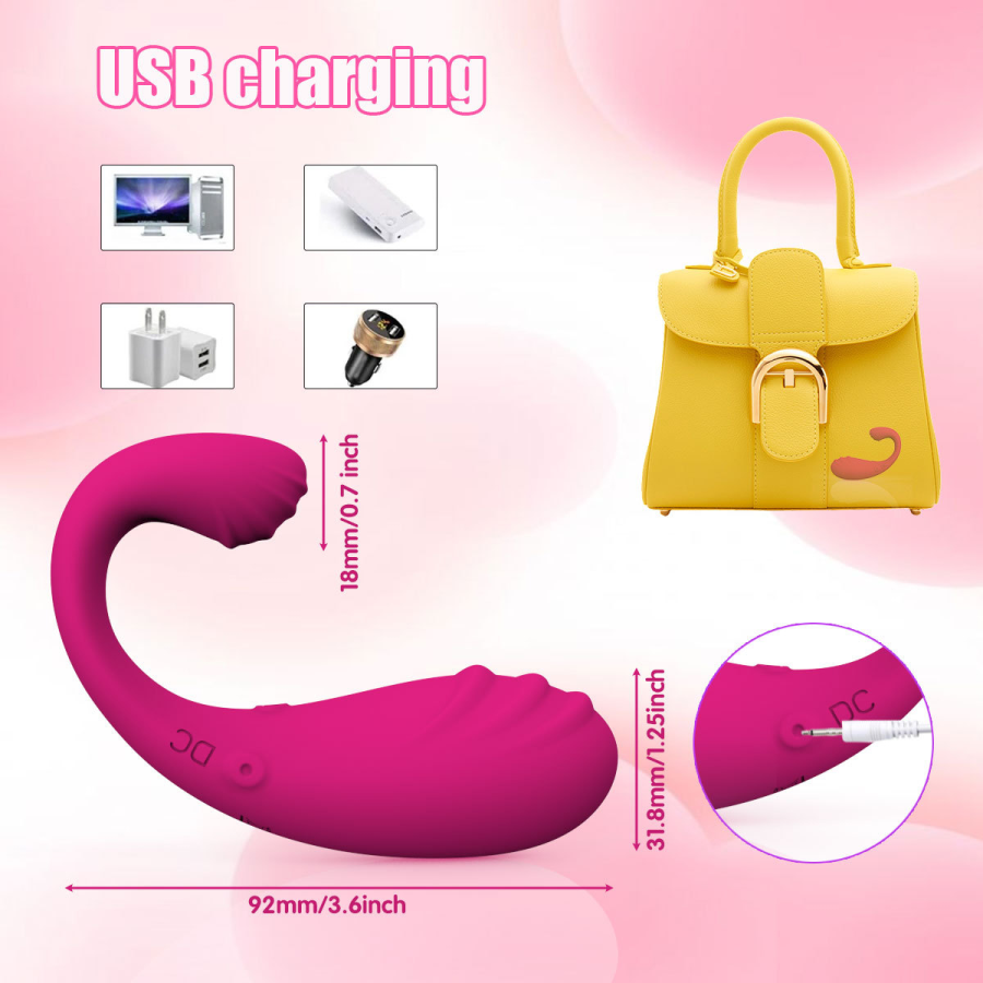 New product double shock vibrator app remote silent remote control vibration female flirting toy masturbator - Image 9