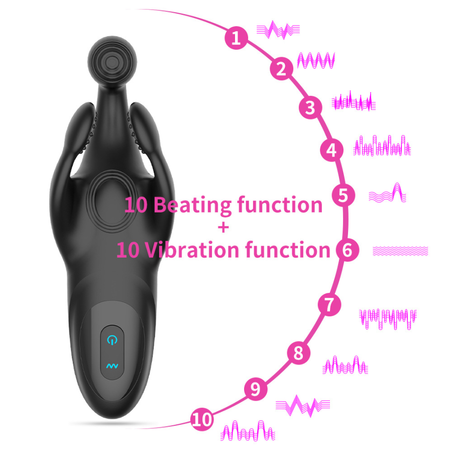Adult Godzilla trident slapping vibrating egg prostate massager - Image 3