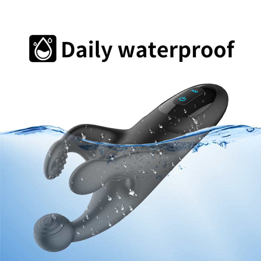 Adult Godzilla trident slapping vibrating egg prostate massager