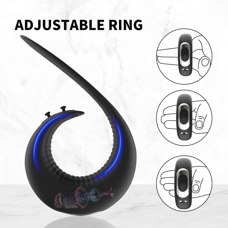 Adult strong vibration buckle male sperm lock ring donut ring wheel delay ring - Image 7