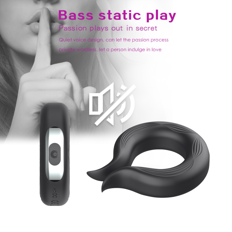 Adult rechargeable silicone vibrating sperm lock ring male delay masturbator - Image 10