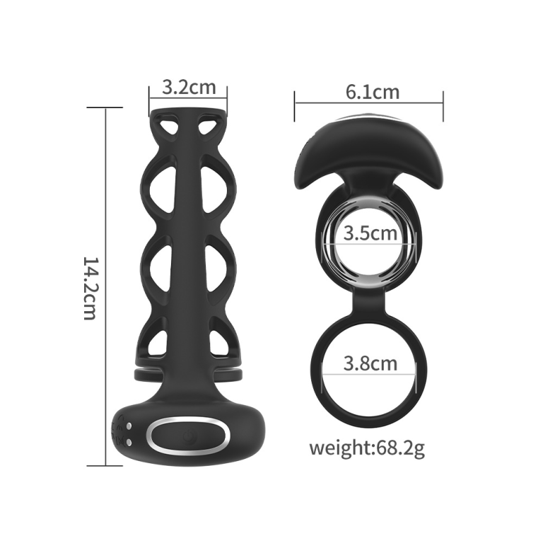 Adult Johnson APP remote control penis net sleeve delay vibration sperm lock ring - Image 11