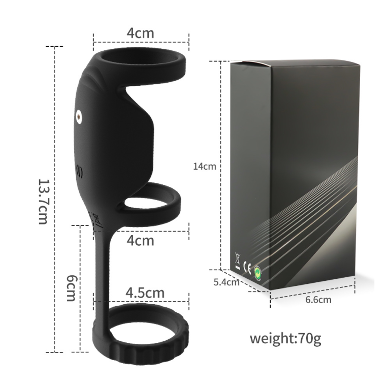 Adult three-ring rechargeable silicone delay JJ sperm lock ring - Image 11