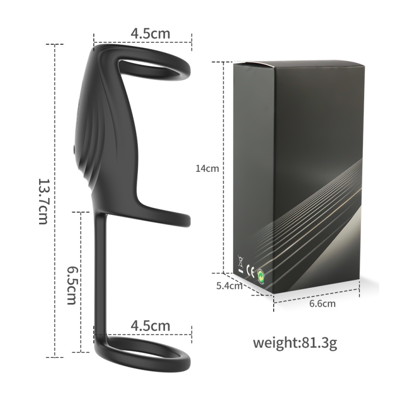 Adult Kevin wireless APP remote control three-ring delay silicone sperm lock ring - Image 8