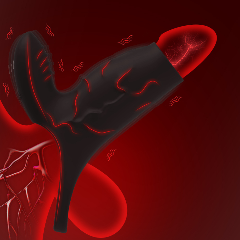 Adult double vibration liquid silicone delay lock sperm sleeve - Image 3