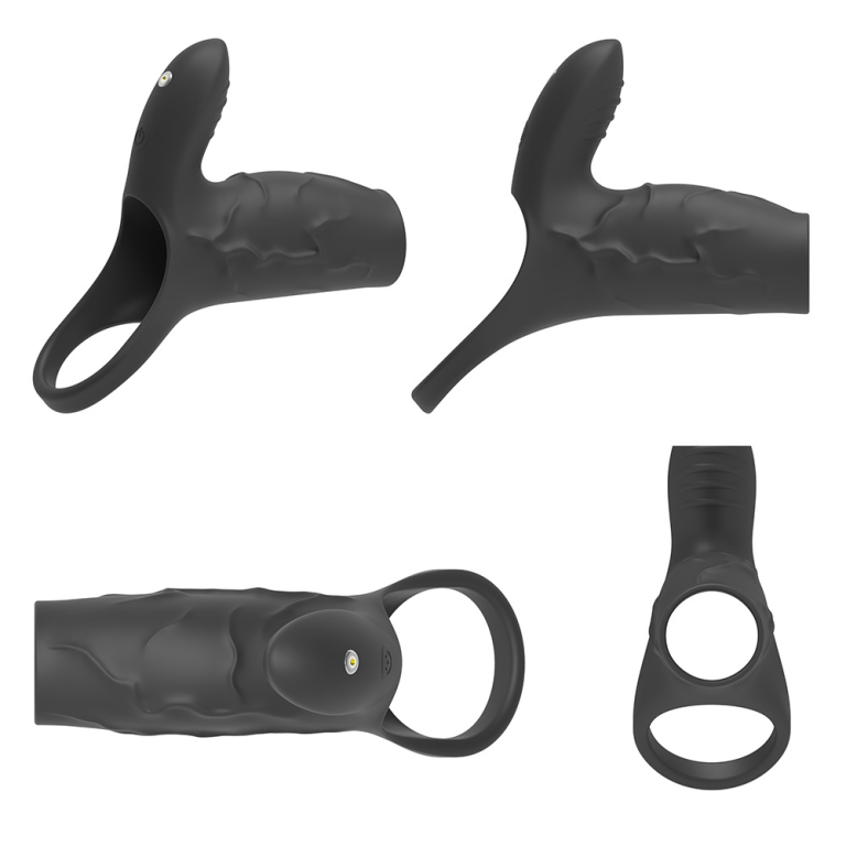 Adult double vibration liquid silicone delay lock sperm sleeve - Image 10