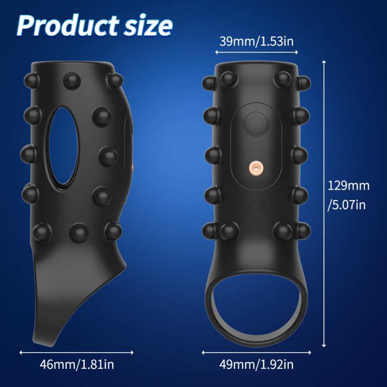 Adult rechargeable silicone vibration lock sperm ring male delay masturbator - Image 8