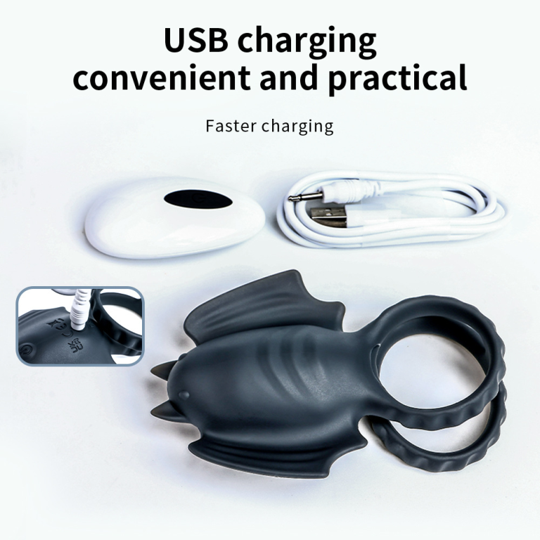 Male bat remote control vibration wearable penis masturbation training lock sperm ring - Image 8