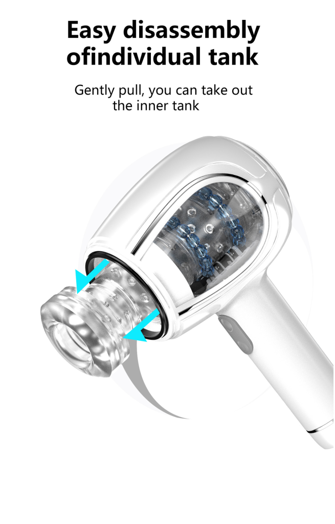 Adult Ares steel ball hand-held water blow gun for men to masturbate and exercise retractable aircraft cup - Image 7