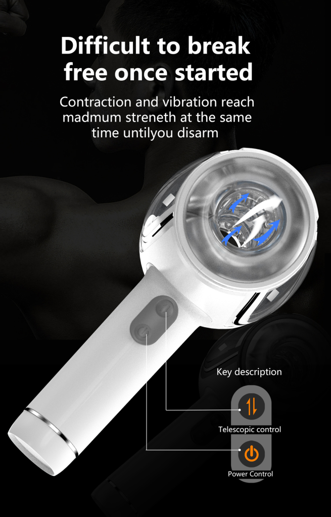 Adult Ares steel ball hand-held water blow gun for men to masturbate and exercise retractable aircraft cup - Image 10