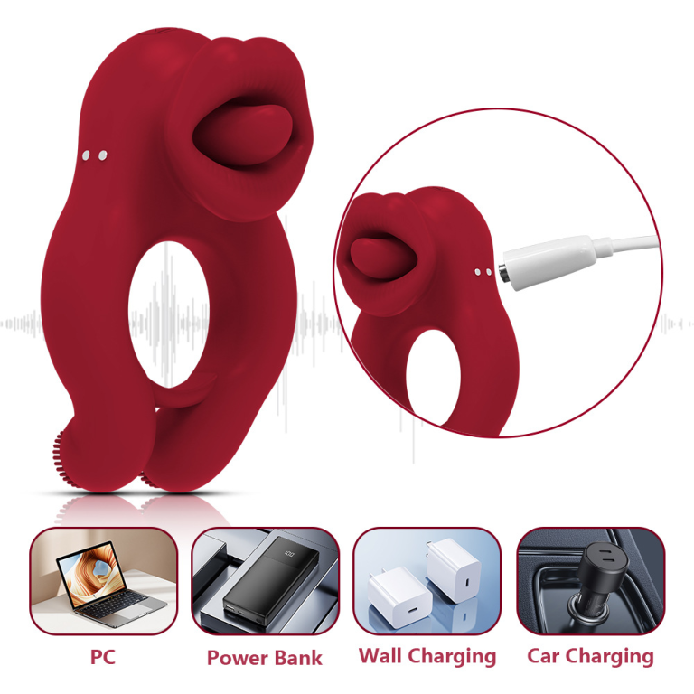Mouth three motor vibration wearable lock ring - Image 5