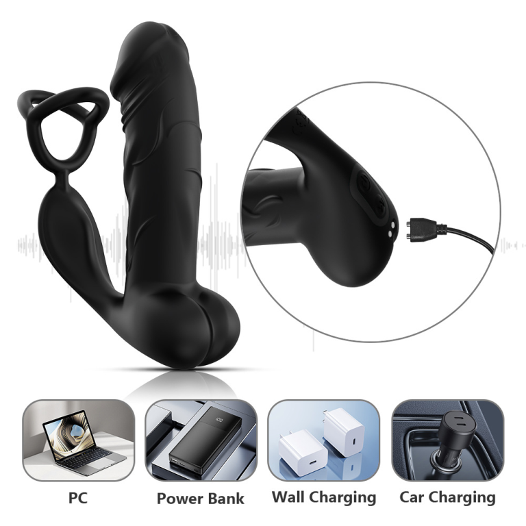 Anal vibrating anal plug adult double motor vibration anal plug - Image 5