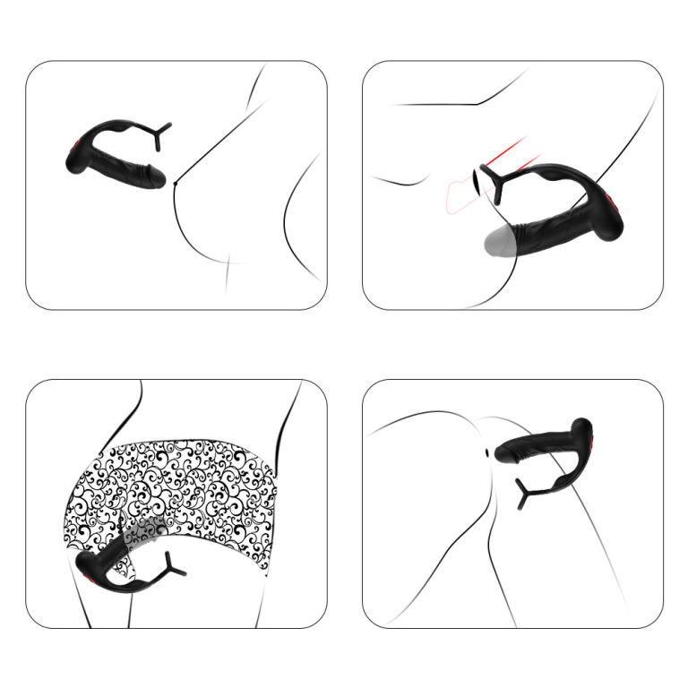 Anal vibrating anal plug adult double motor vibration anal plug - Image 7