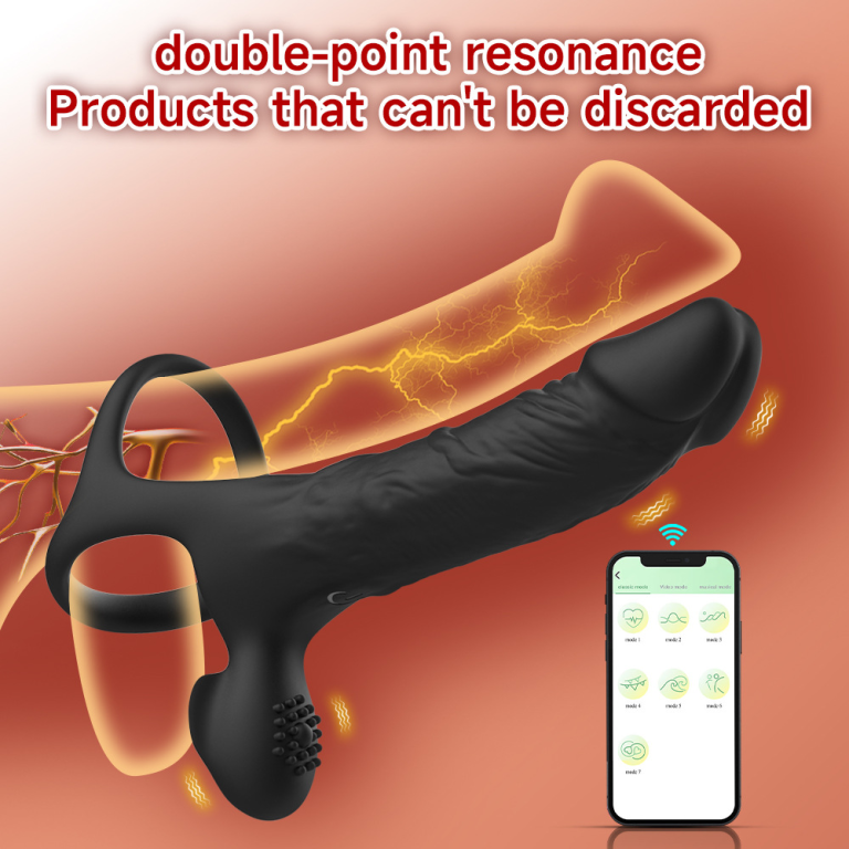 Anal lock wearable penis couples share fun vibration lock ring - Image 6