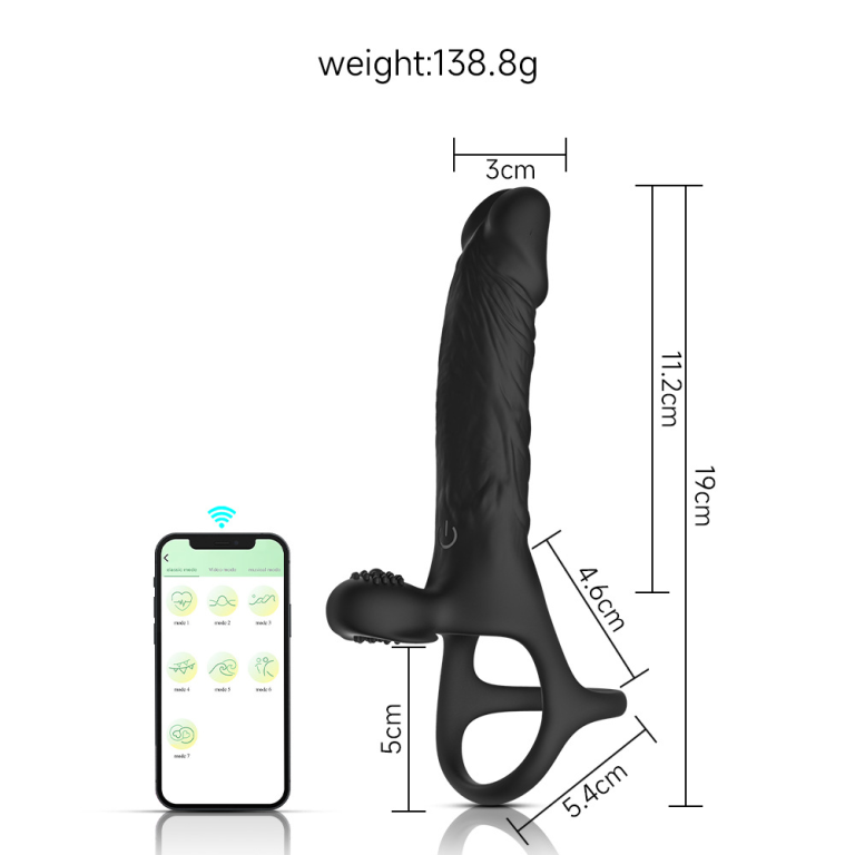 Anal lock wearable penis couples share fun vibration lock ring - Image 8